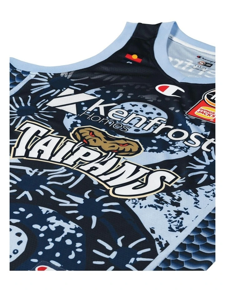 Cairns Taipans 25/26 Jack McVeigh Indigenous Jersey in Navy image 2
