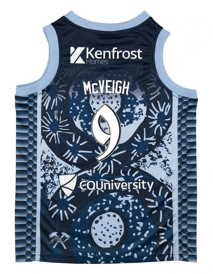 Cairns Taipans 25/26 Jack McVeigh Indigenous Jersey in Navy image 4
