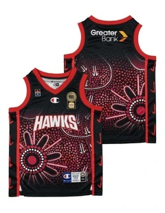 Illawarra Hawks 25/26 Youth Indigenous Jersey in Black