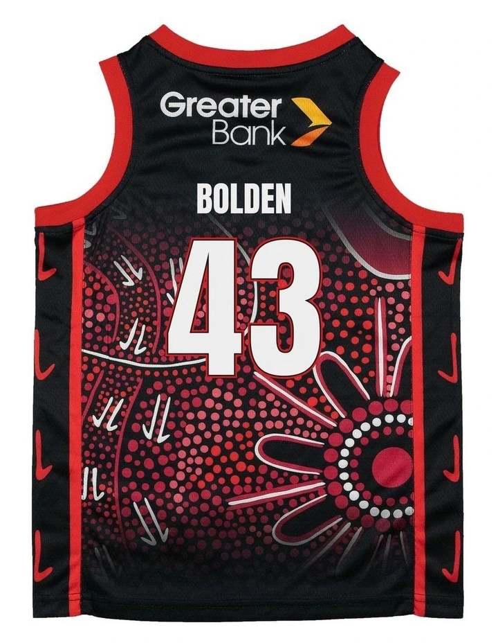 Illawarra Hawks 25/26 Youth Indigenous Jersey in Black image 4