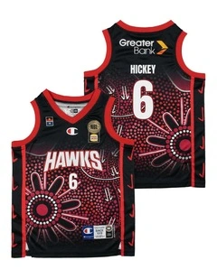 Illawarra Hawks 25/26 Indigenous William Hickey Jersey in Black