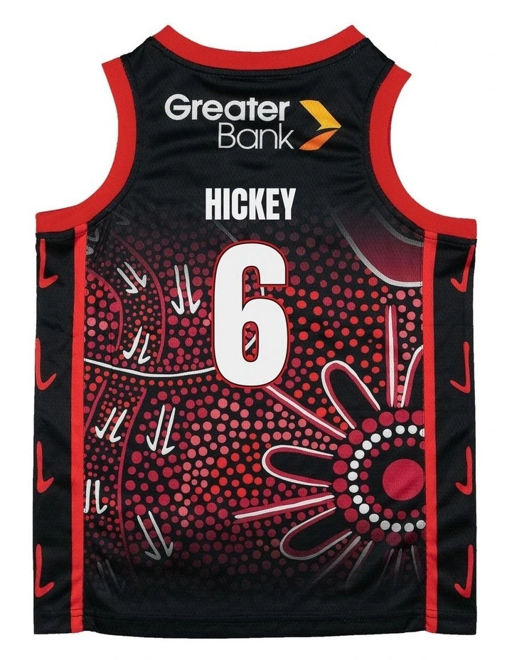 Illawarra Hawks 25/26 Indigenous William Hickey Jersey in Black image 4