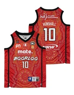 Perth Wildcats 25/26 Indigenous Ben Henshall Jersey in Red