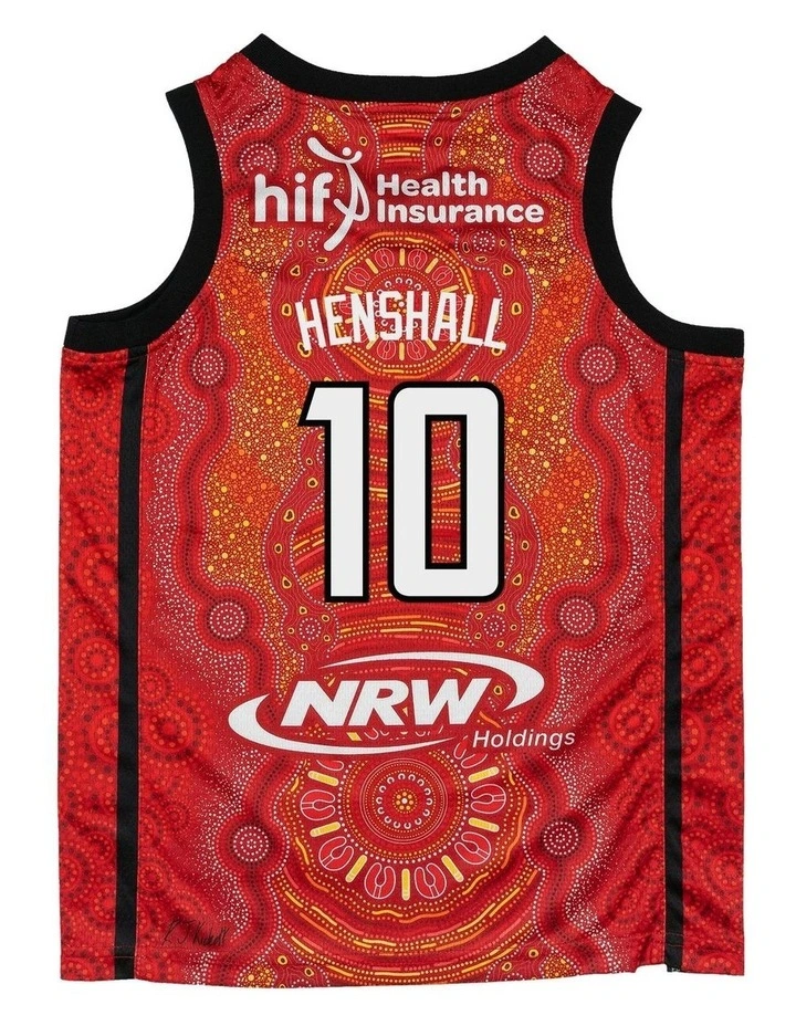 Perth Wildcats 25/26 Indigenous Ben Henshall Jersey in Red image 4