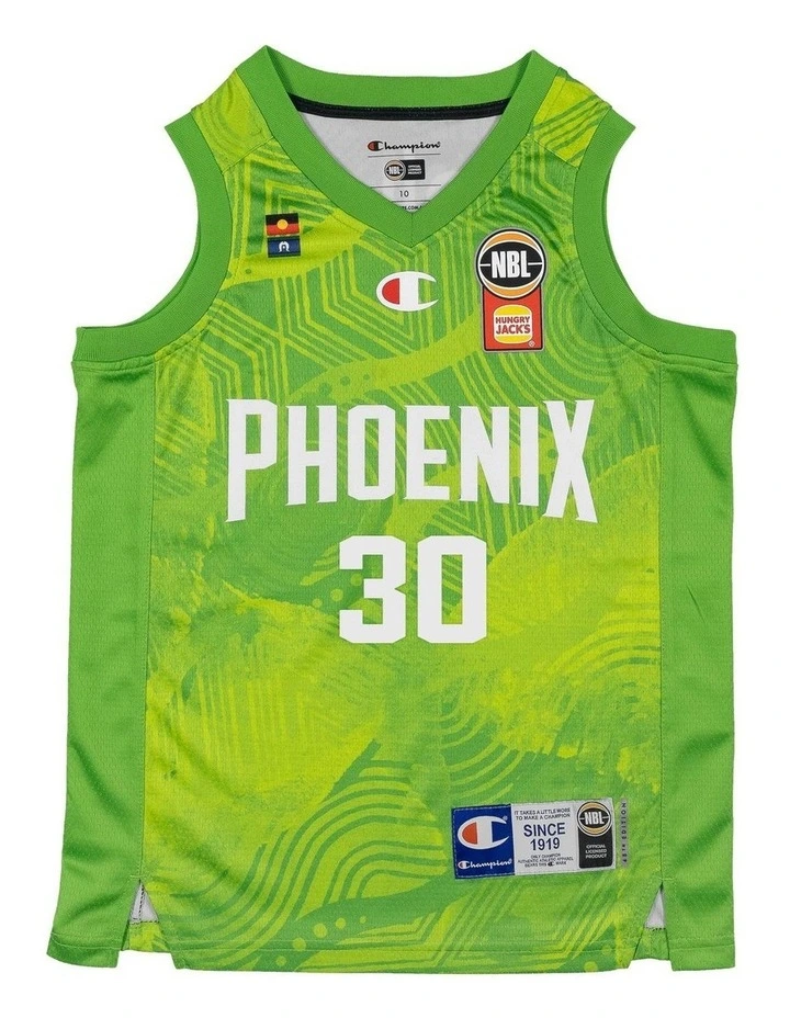 S.E. Melbourne Phoenix 25/26 Youth Indigenous Jersey Owen Foxwell in Green image 2