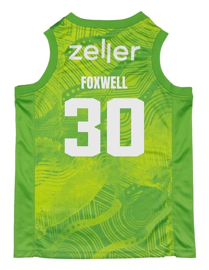 S.E. Melbourne Phoenix 25/26 Youth Indigenous Jersey Owen Foxwell in Green image 3