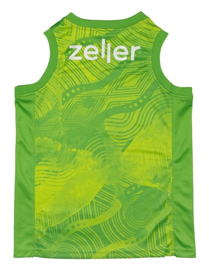 S.E. Melbourne Phoenix 25/26 Youth Indigenous Jersey in Green image 3