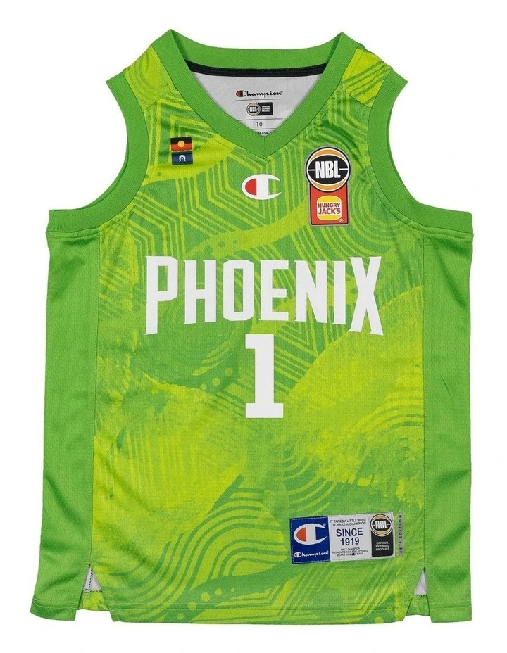 S.E. Melbourne Phoenix 25/26 Indigenous Jersey Jordan Hunter in Green image 2