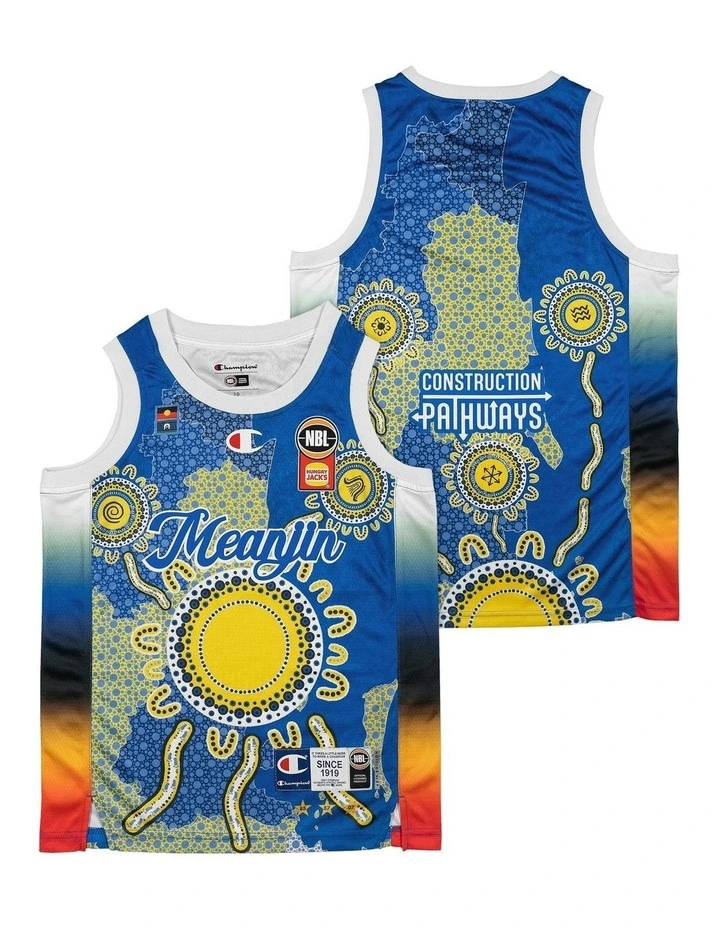 Brisbane Bullets 25/26 Youth Indigenous Jersey in Multi image 1