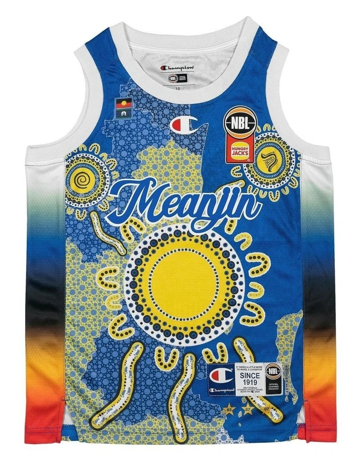 Brisbane Bullets 25/26 Youth Indigenous Jersey in Multi image 3