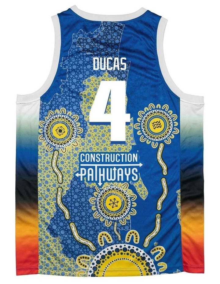 Brisbane Bullets 25/26 Youth Indigenous Jersey in Alex Ducas image 4