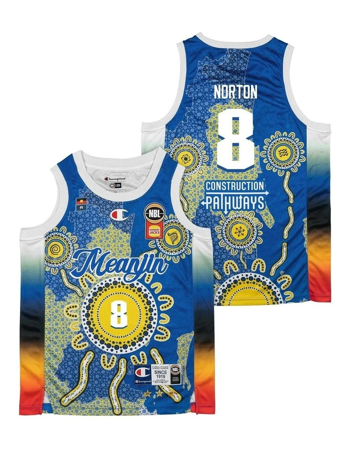 Brisbane Bullets 25/26 Youth Indigenous Jersey in Mitch Norton image 1