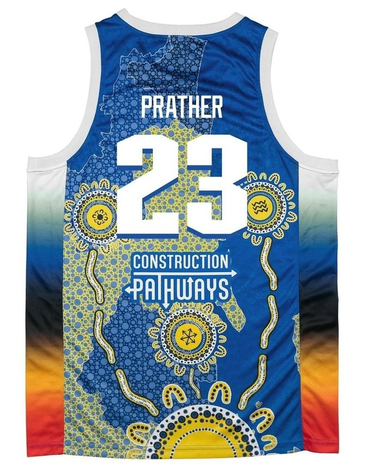 Brisbane Bullets 25/26 Youth Indigenous Jersey in Casey Prather image 4