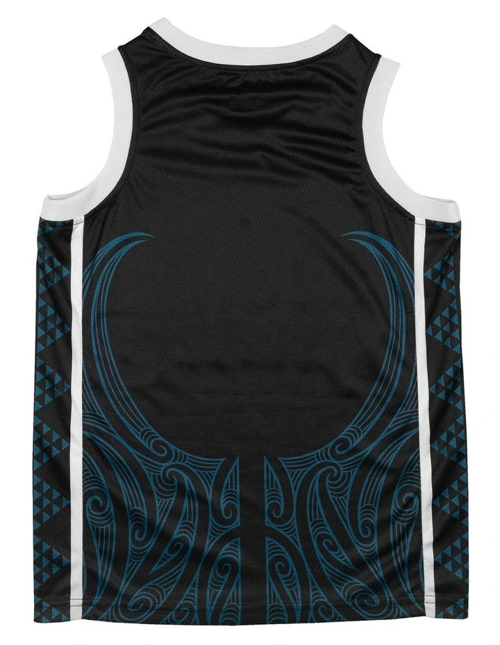 New Zealand Breakers Youth Indigenous Jersey 25/26 in Black image 4