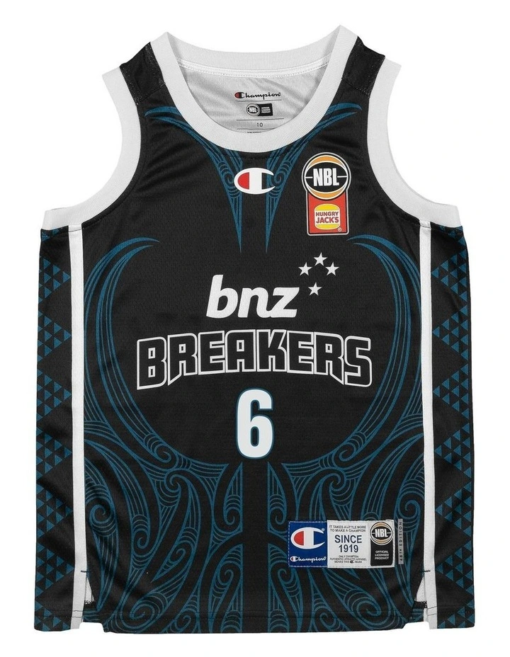 New Zealand Breakers Youth Indigenous Jersey  25/26 in Parker Jackson Cartwright image 3