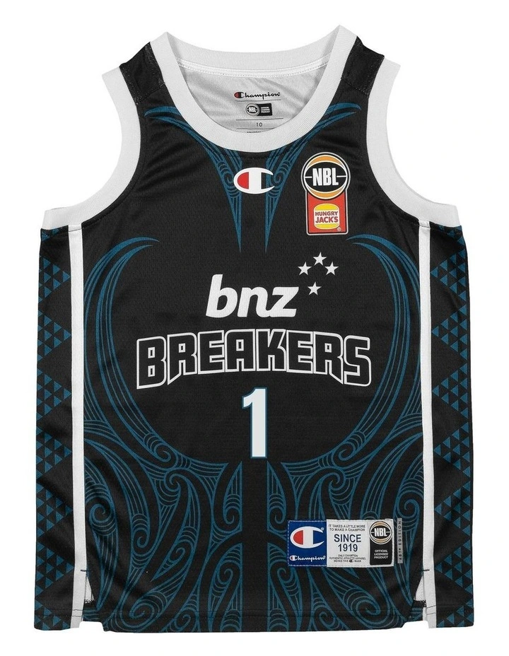 New Zealand Breakers Youth Indigenous Jersey 25/26 in Karim Lopez image 3