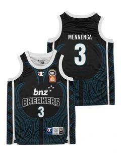 New Zealand Breakers Youth Indigenous Jersey 25/26 in Sam Mennenga