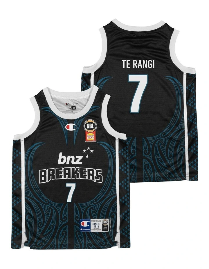New Zealand Breakers Youth Indigenous Jersey 25/26 in Reuben Te Rangi image 1