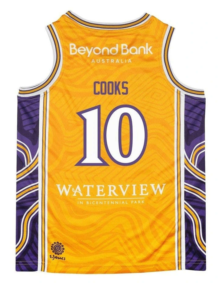 Sydney Kings Youth Indigenous Jersey 25/26 in Xavier Cooks image 4