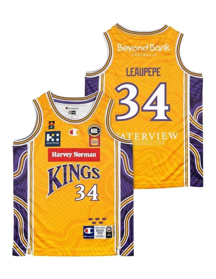 Sydney Kings Youth Indigenous Jersey 25/26 in Keli Leaupepe image 1