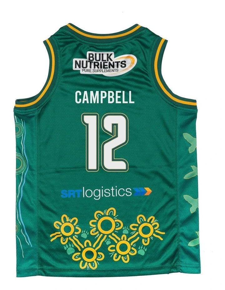 Tasmania JackJumpers Youth Indigenous Jersey 25/26 in Tyger Campbell image 4