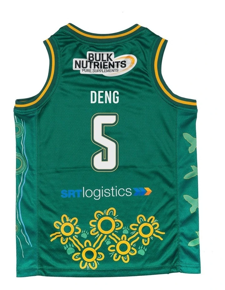 Tasmania JackJumpers Youth Indigenous Jersey 25/26 in Majok Deng image 4