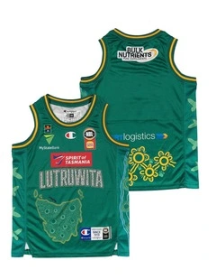 Tasmania Jack Jumpers 25/26 Youth Indigenous Jersey in Green
