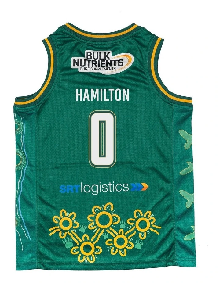 Tasmania JackJumpers 25/26 Youth Indigenous Jersey in Bryce Hamilton image 4