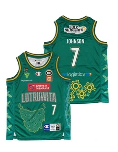 Tasmania JackJumpers 25/26 Youth Indigenous Jersey in David Johnson