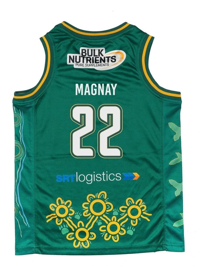 Tasmania JackJumpers 25/26 Youth Indigenous Jersey in Will Magnay image 4