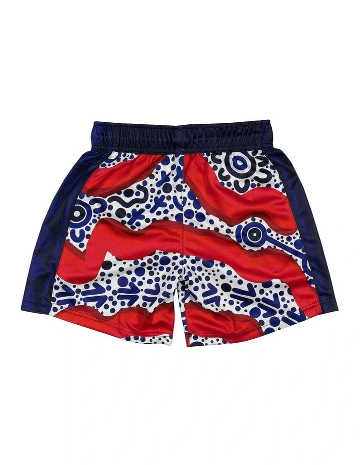 Adelaide 36ers 25/26 Youth Indigenous Shorts in Multi image 4
