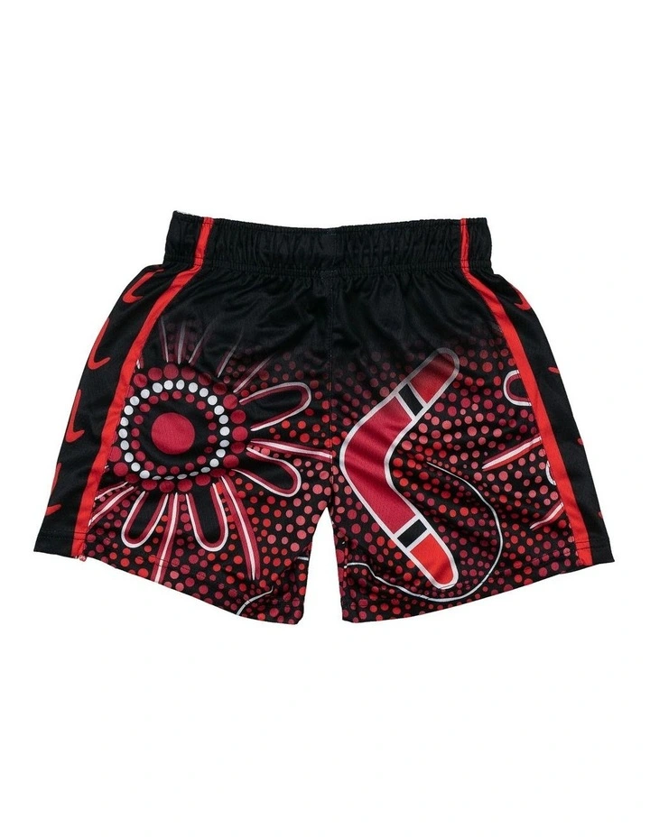 Illawarra Hawks 25/26 Youth Indigenous Shorts in Black image 4