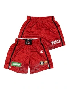 Perth Wildcats 25/26 Youth Indigenous Shorts in Red