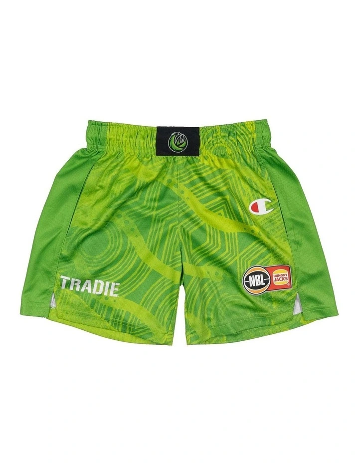 S.E. Melbourne Phoenix 25/26 Youth Indigenous Shorts in Green image 3