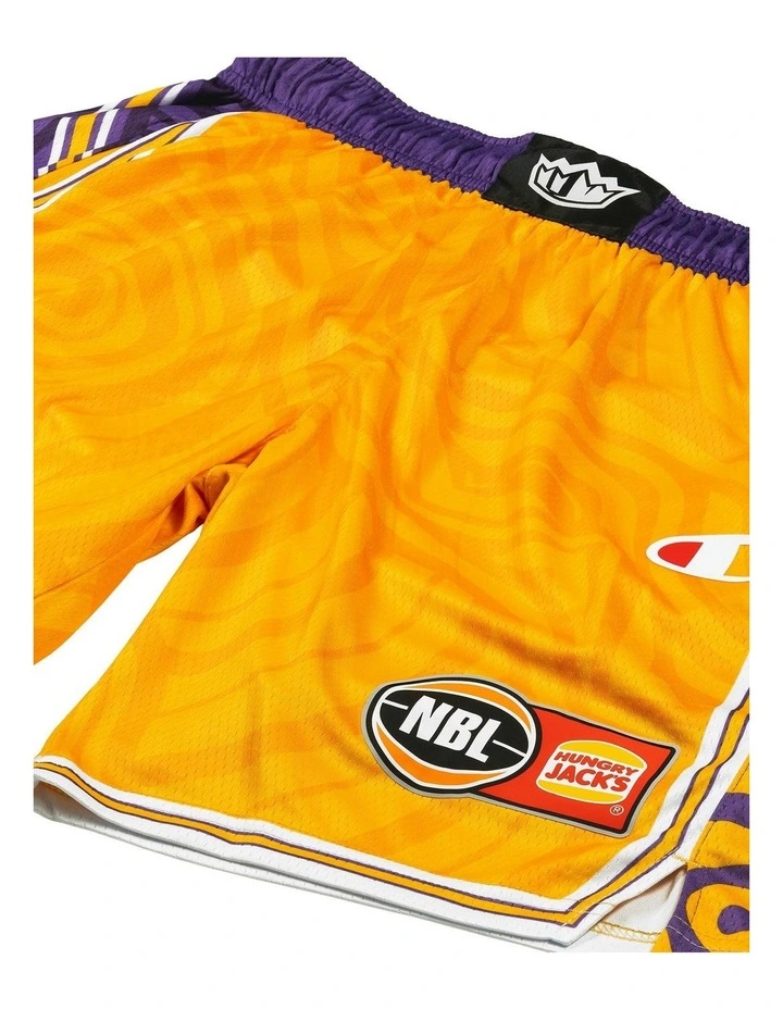 Sydney Kings 25/26 Youth Indigenous Shorts in Yellow image 2