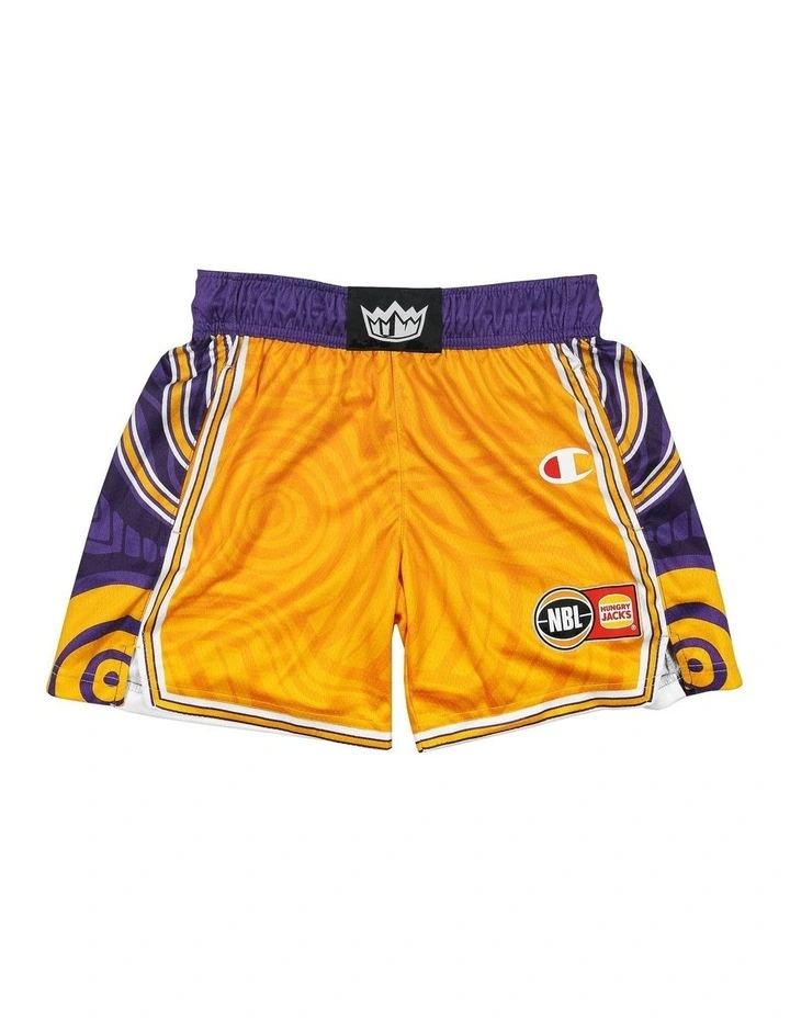 Sydney Kings 25/26 Youth Indigenous Shorts in Yellow image 3