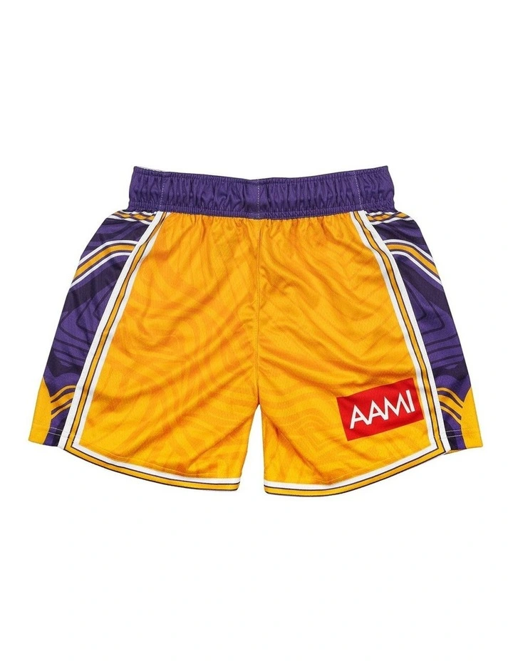Sydney Kings 25/26 Youth Indigenous Shorts in Yellow image 4