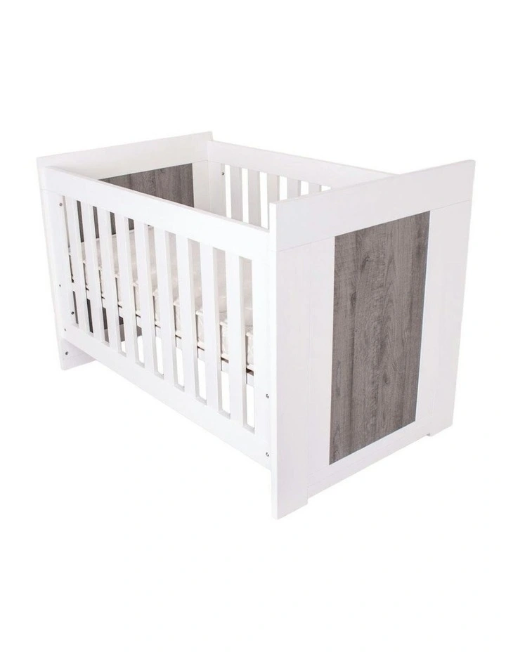 Lucca Cot in White & Ash image 1