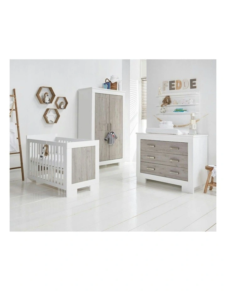 Lucca Cot in White & Ash image 4