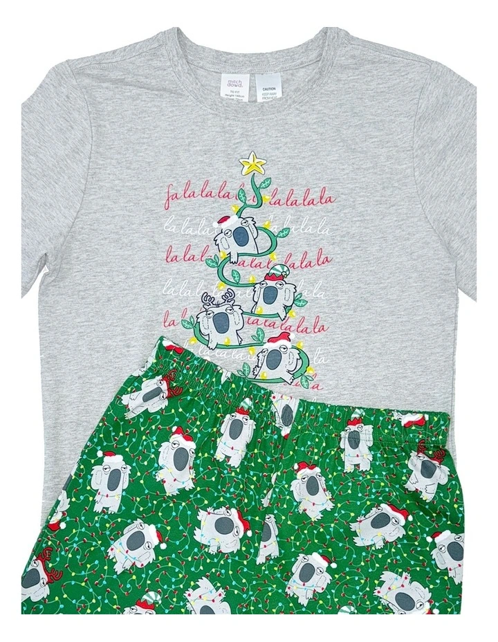 Christmas Koala Pyjama Set in Multi image 4