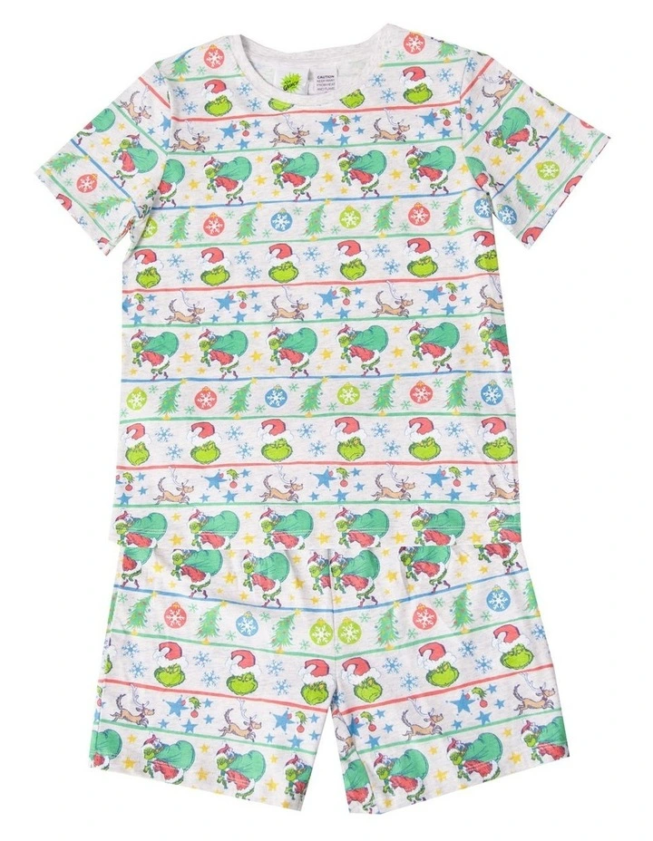 Grinch Fam Jam Pyjama Set in Assorted image 1