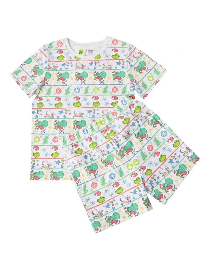 Grinch Fam Jam Pyjama Set in Assorted image 2