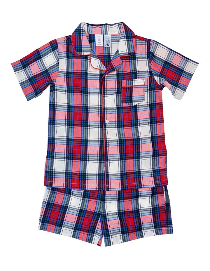 Bamboo Shirt and Boxer Shorts in Multi image 1