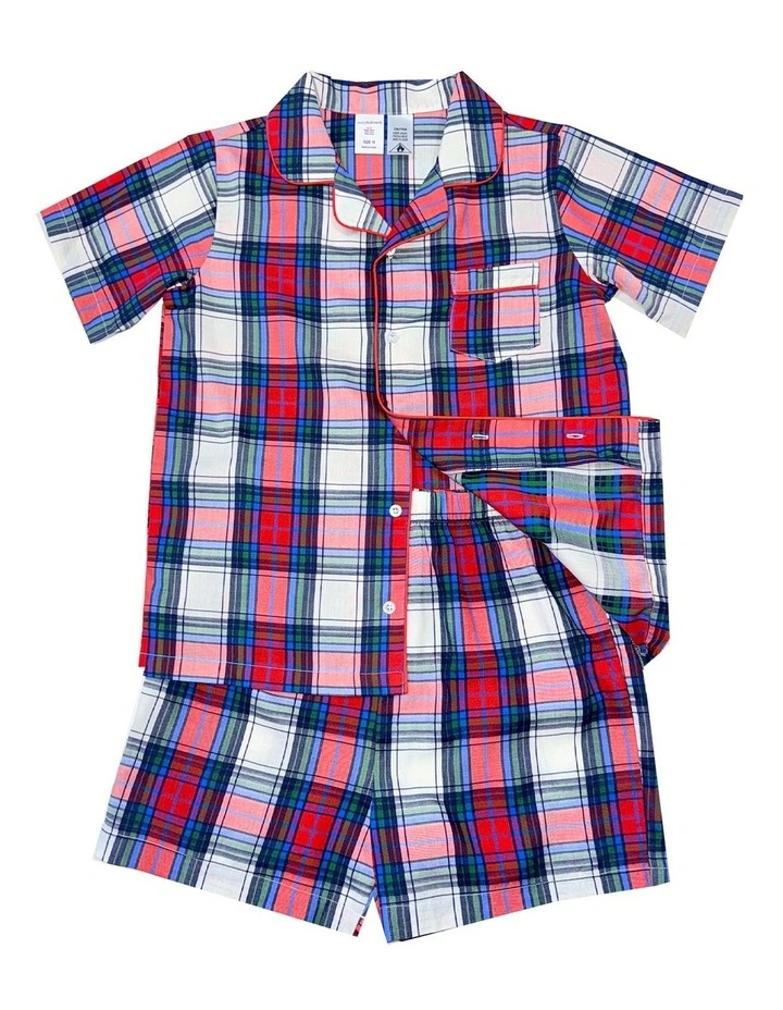 Bamboo Shirt and Boxer Shorts in Multi image 3