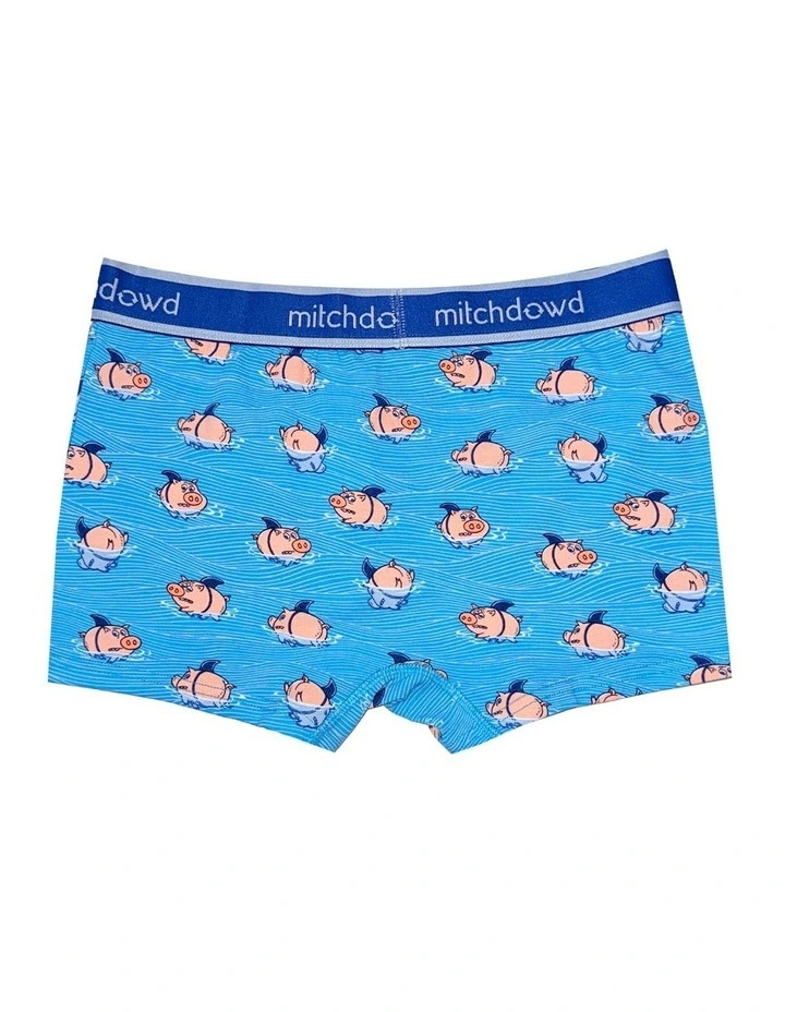 Little Shark Fin Print Trunk in Multi image 2