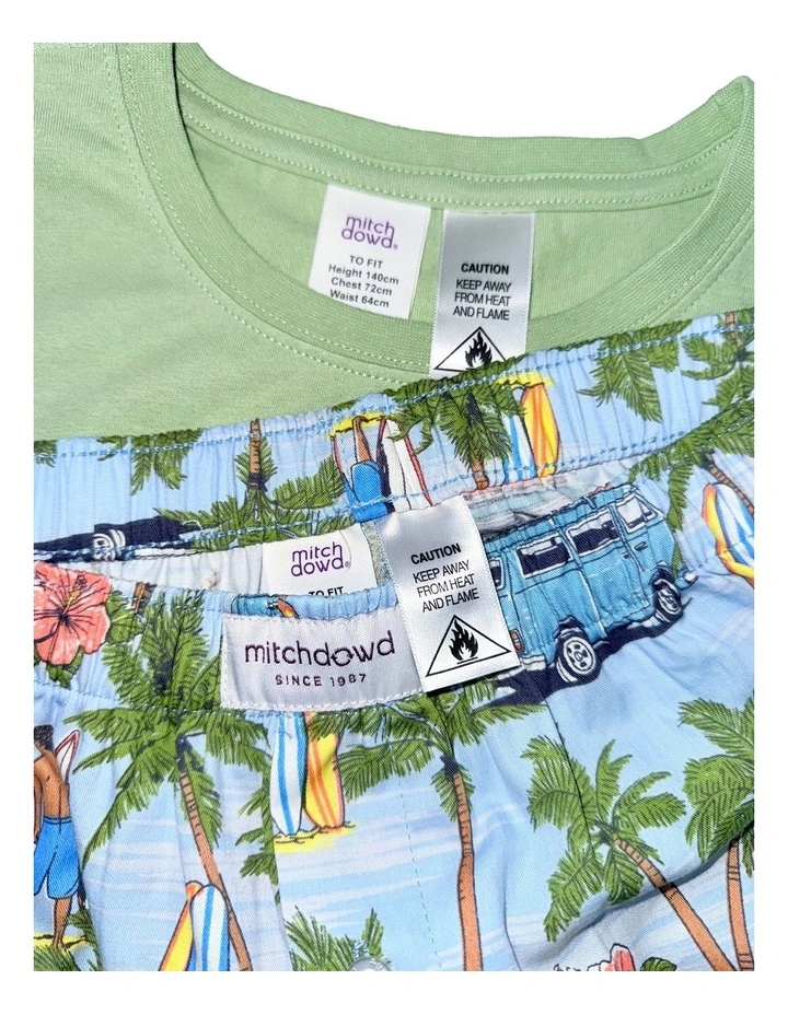 Surfing Pyjama Set in Multi image 3