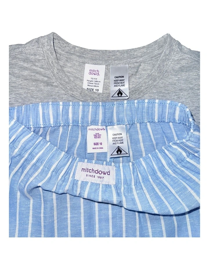 Stripe Pyjama Set in Multi image 3