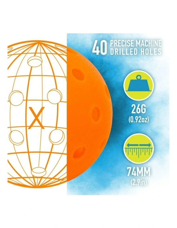 X-40 Lava Pickleball Pack Of 12 image 3