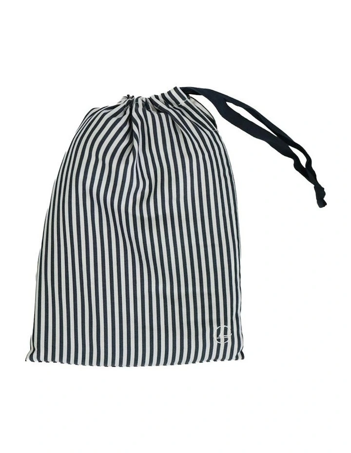Mini Noah Cotton Short Pyjama Set in Navy Stripe image 5