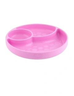 Silicone Divided Plate in Pink